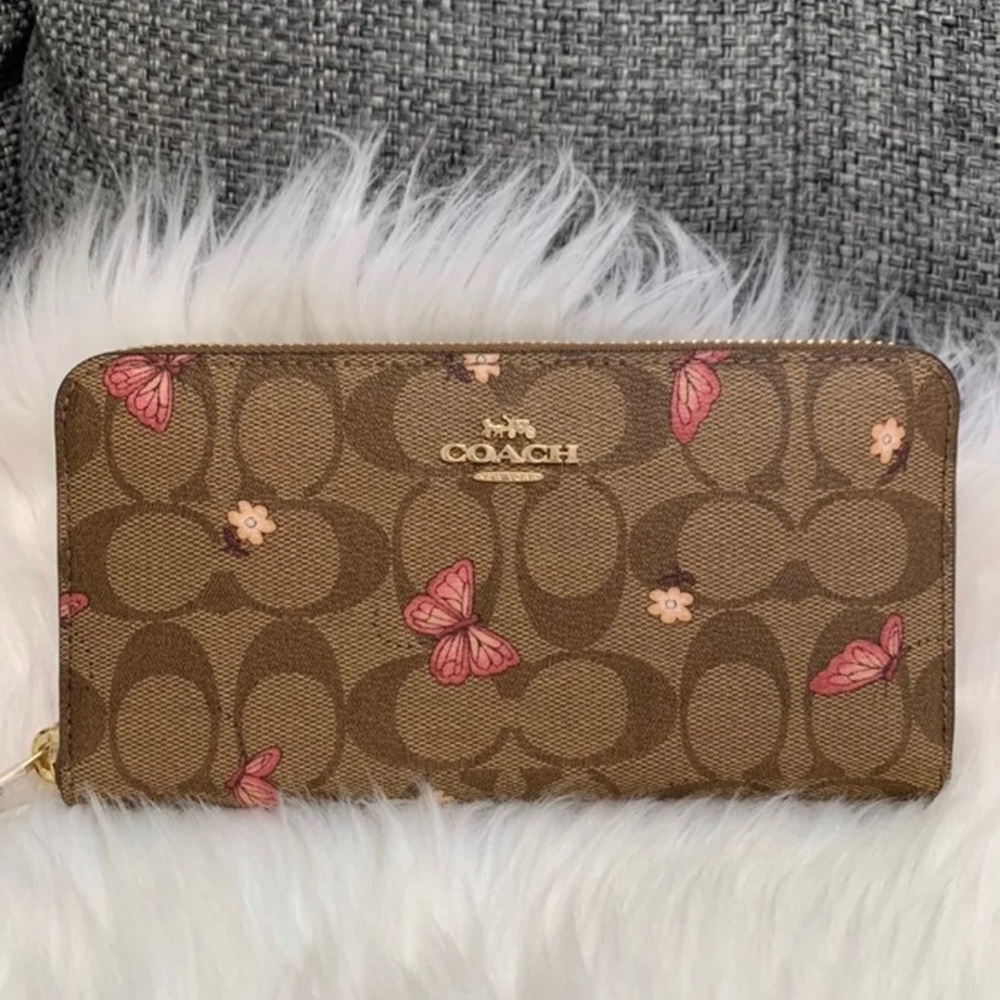 Coach wristlet butterfly